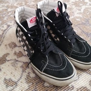 Checkered Van's hightops